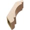 Ekena Millwork 5-inch W x 16-inch D x 16-inch H Olympic Rough Cedar Woodgrain TimberThane Knee Brace, Primed BRCUR05X16X16OLYRCPR - alternate 5